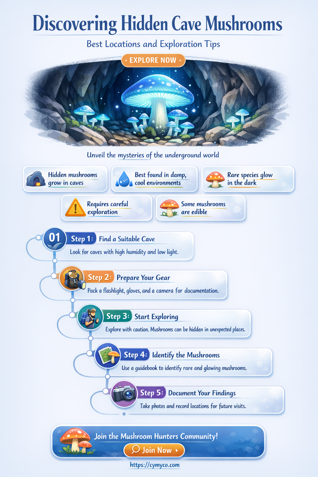 where to find cave mushrooms