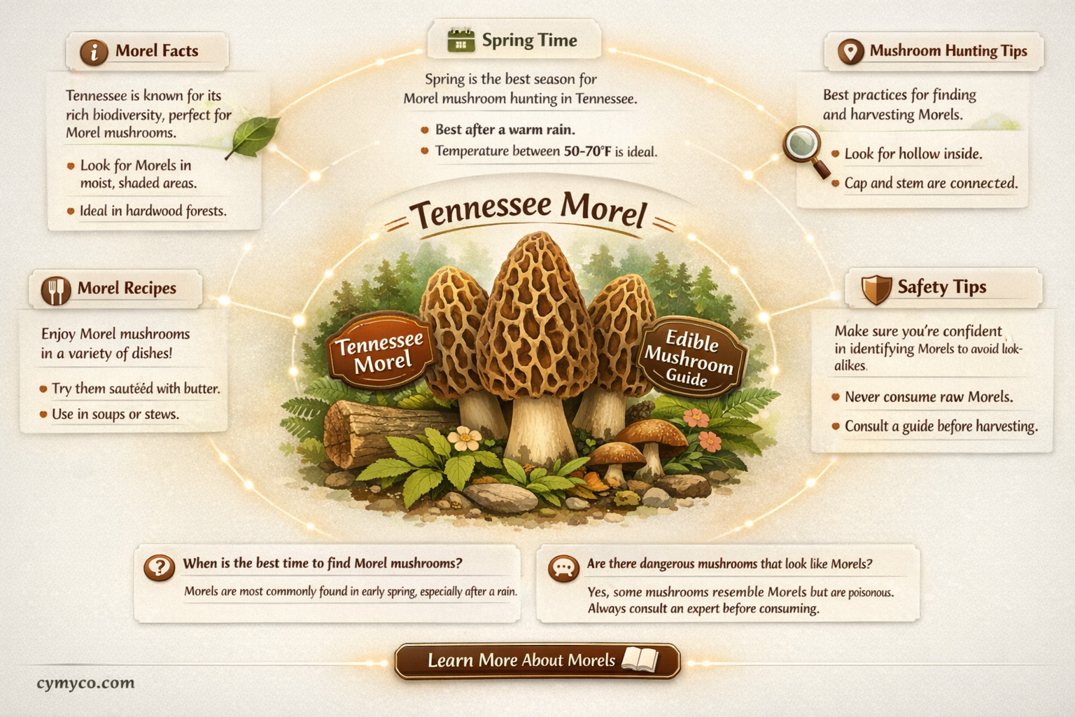 do morel mushrooms grow in tennessee