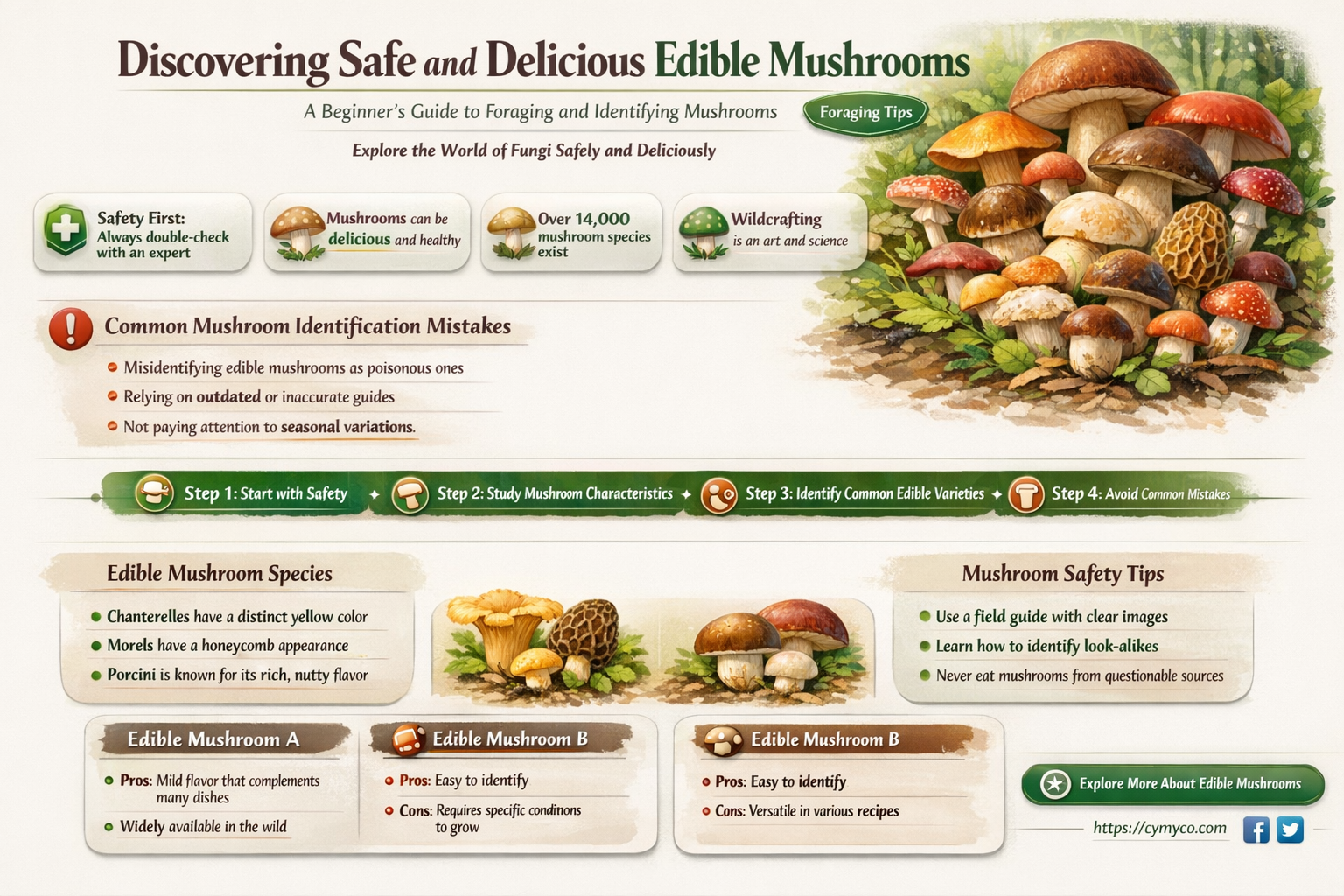 what mushrooms are edible