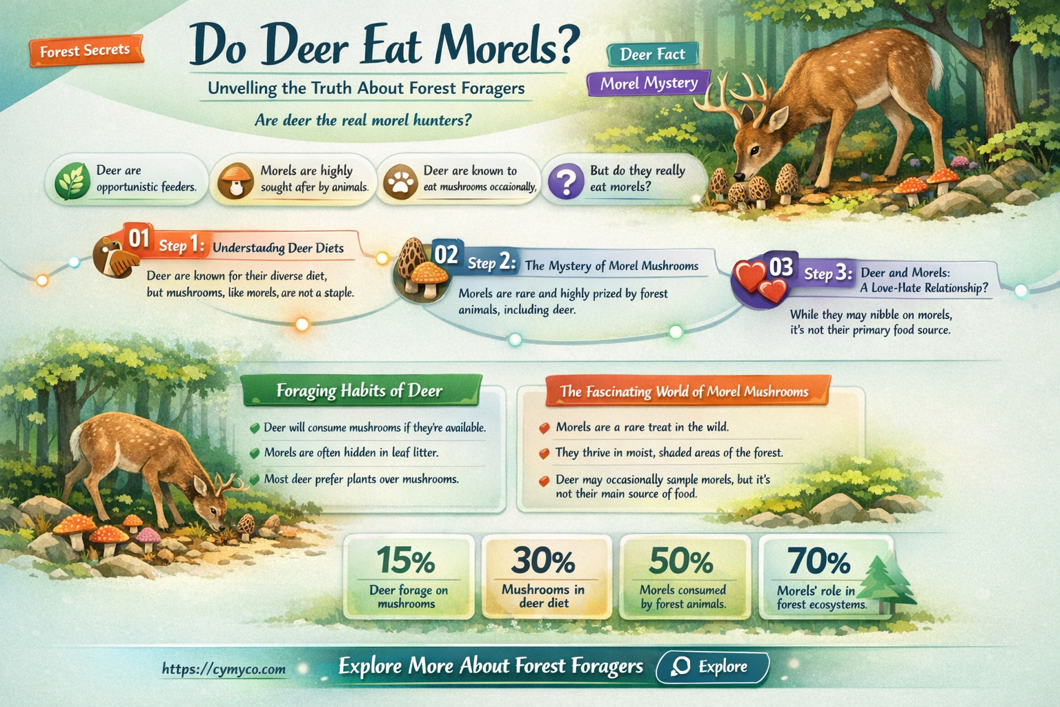 do deer eat morels