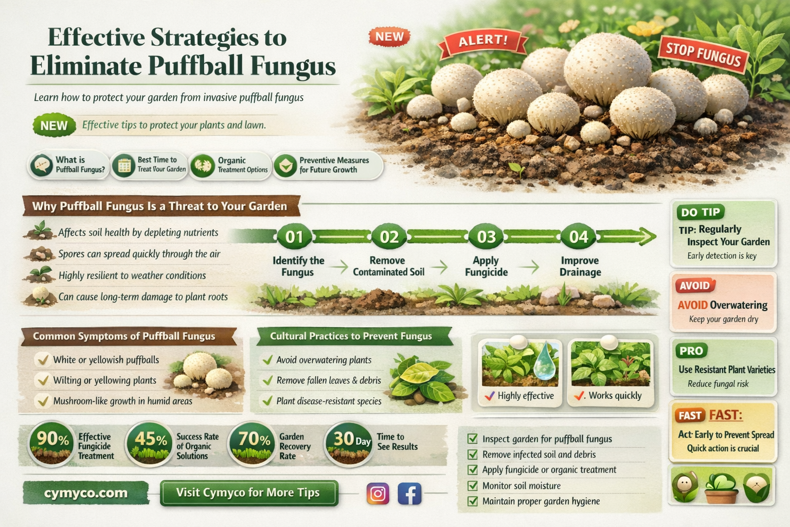 how to get rid of puffball fungus