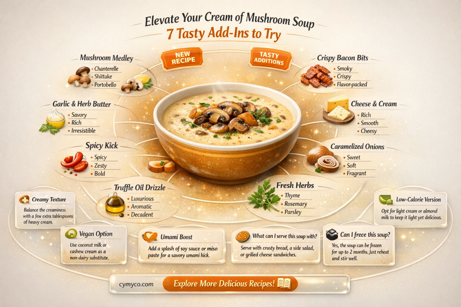 what to add in cream of mushroom soup