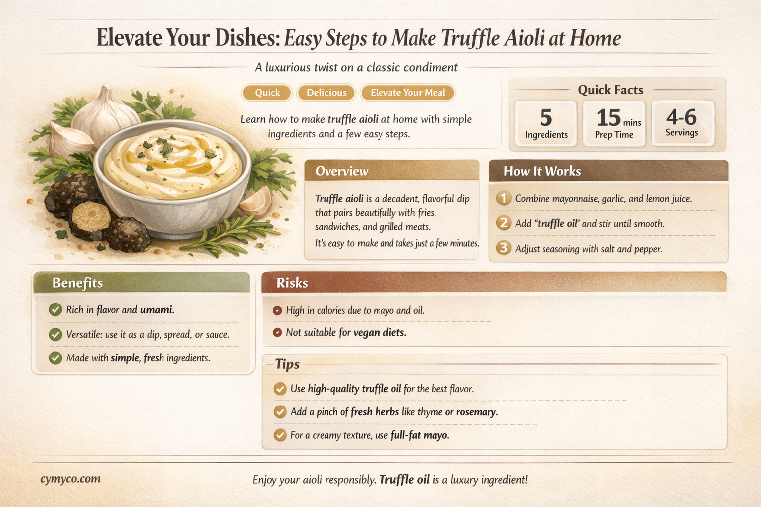 how to make truffle aioli