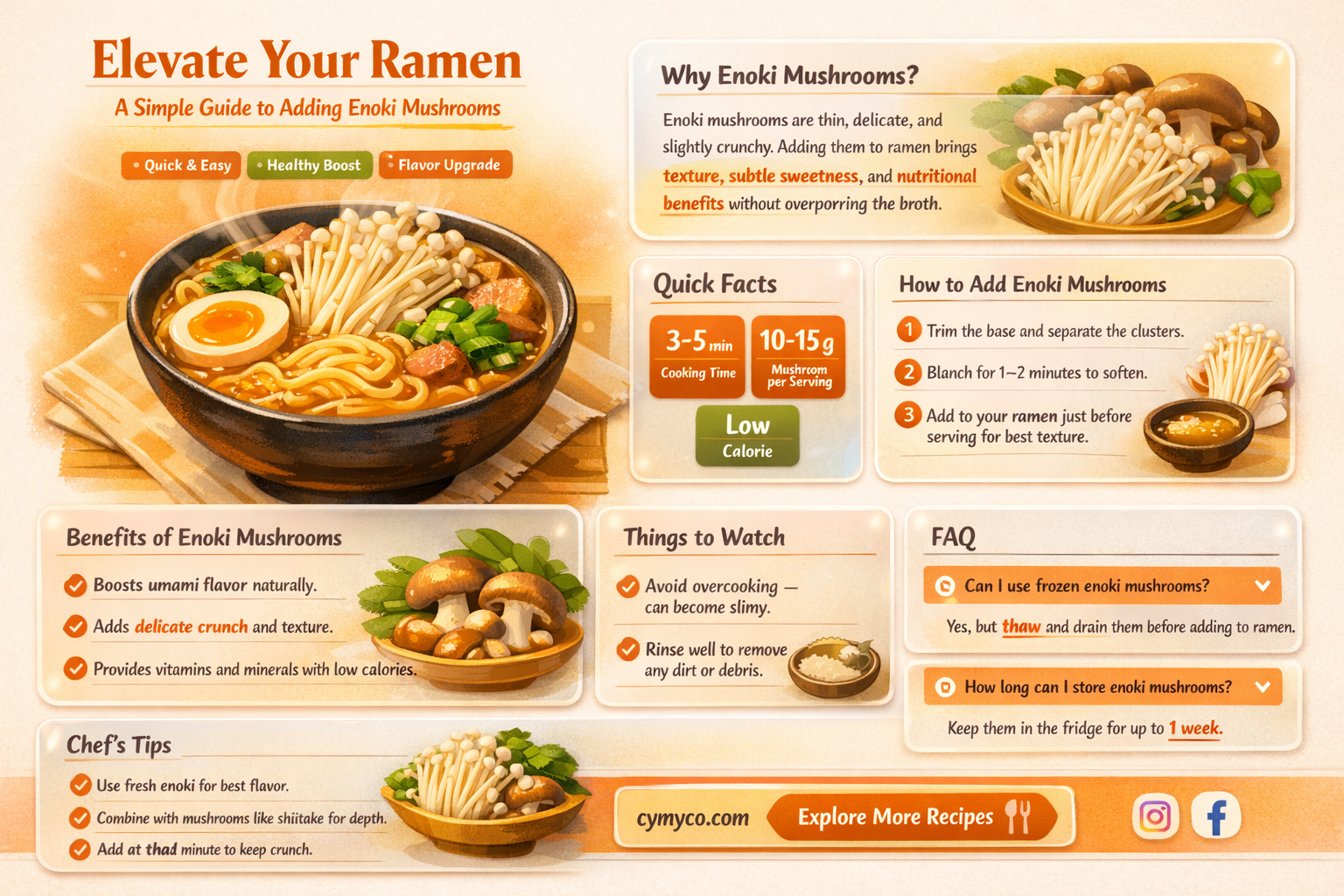 how to add enoki to ramen