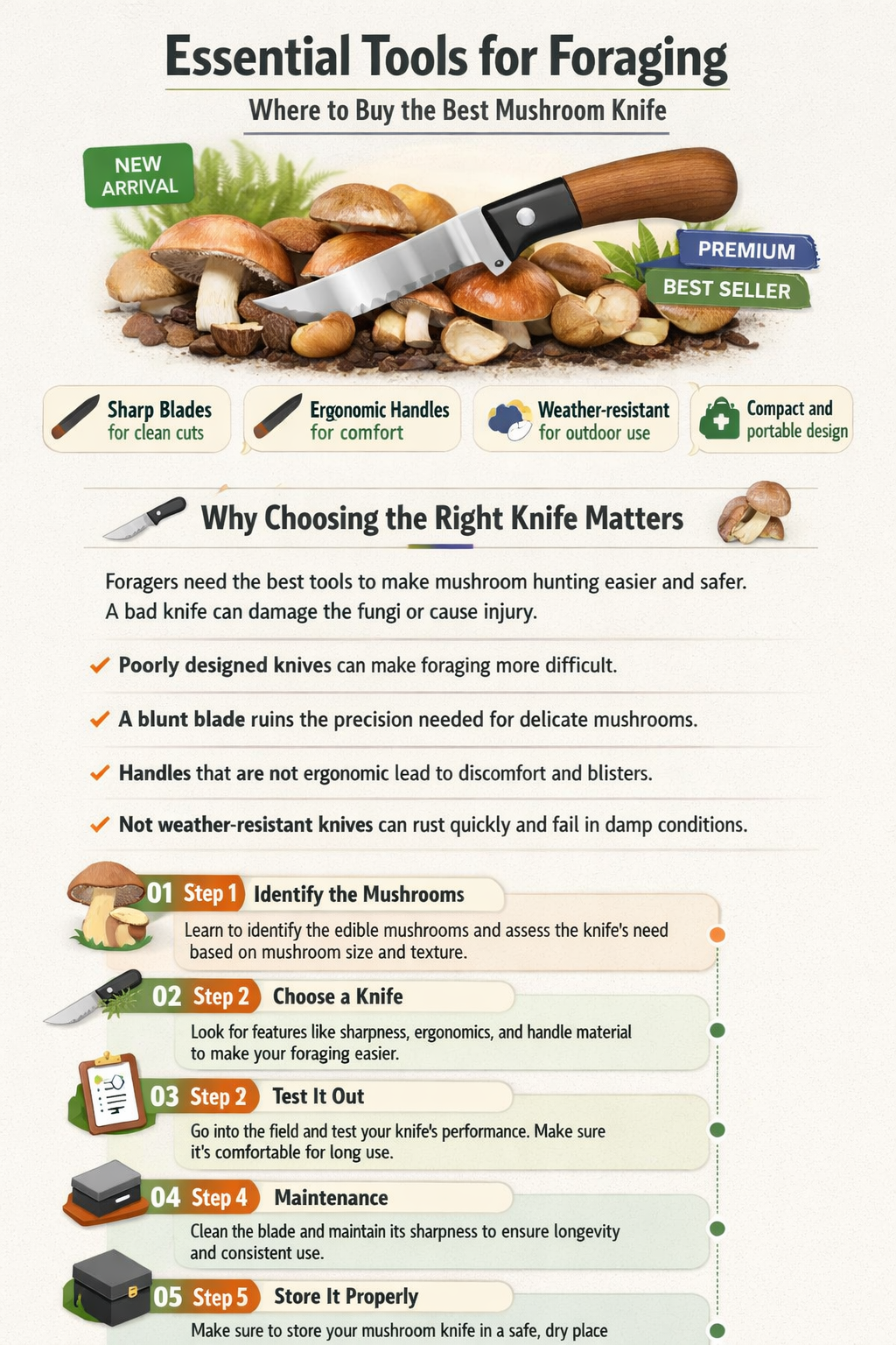 where buy mushroom knife