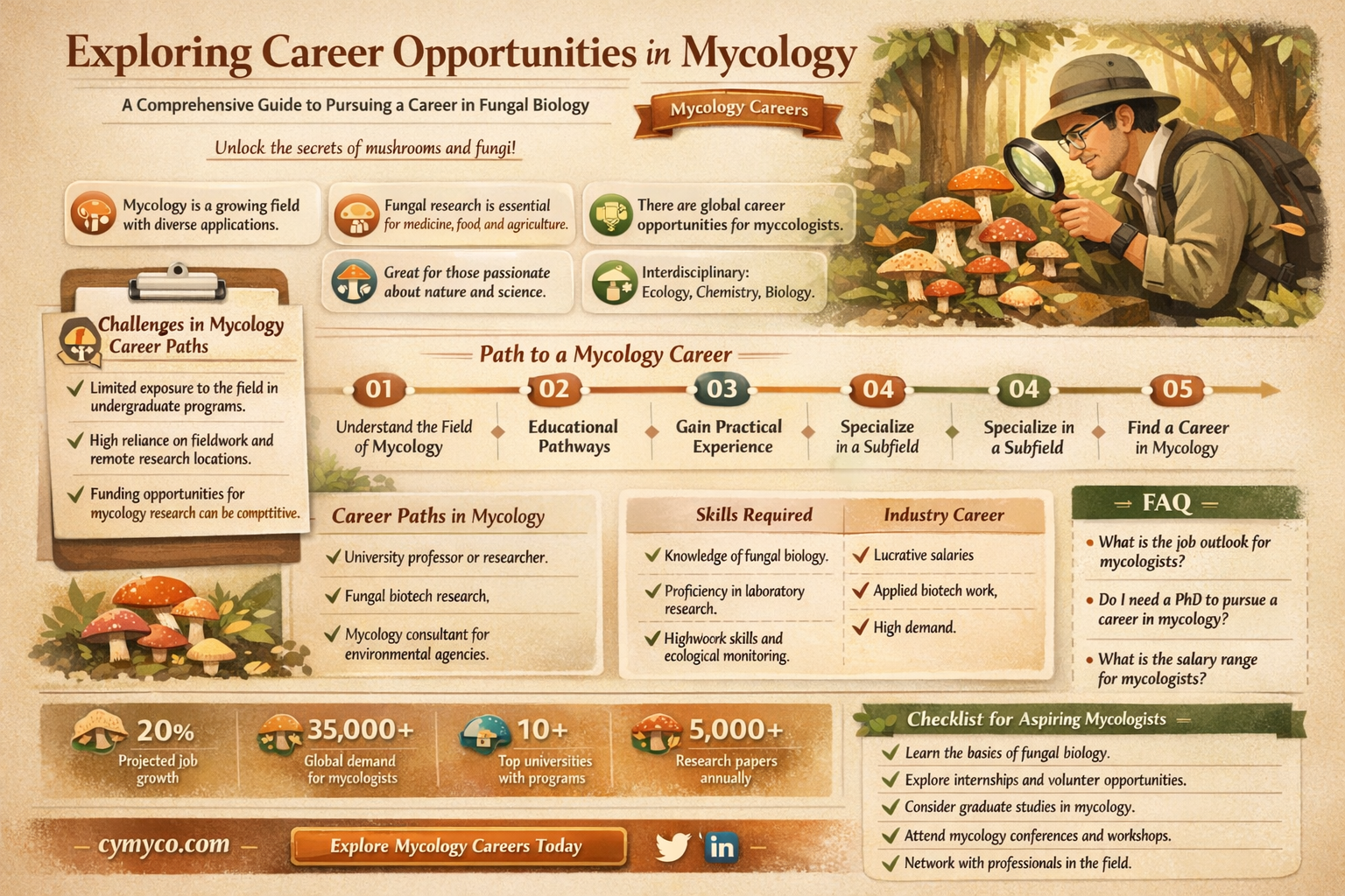 how to find a job in mycology