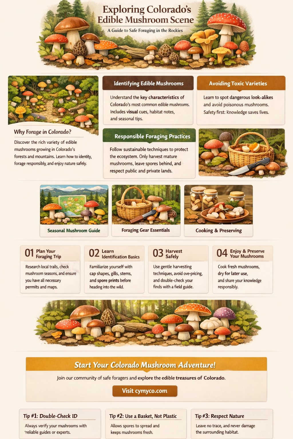 where to find edible mushrooms in colorado