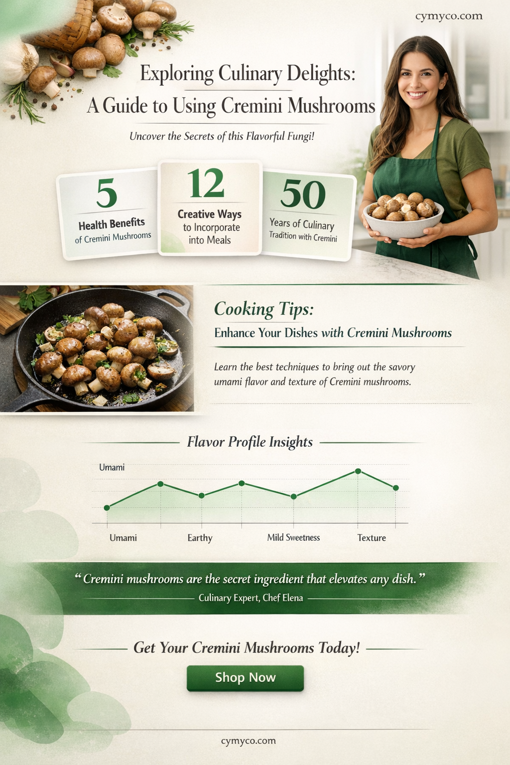 what to do with cremini mushrooms