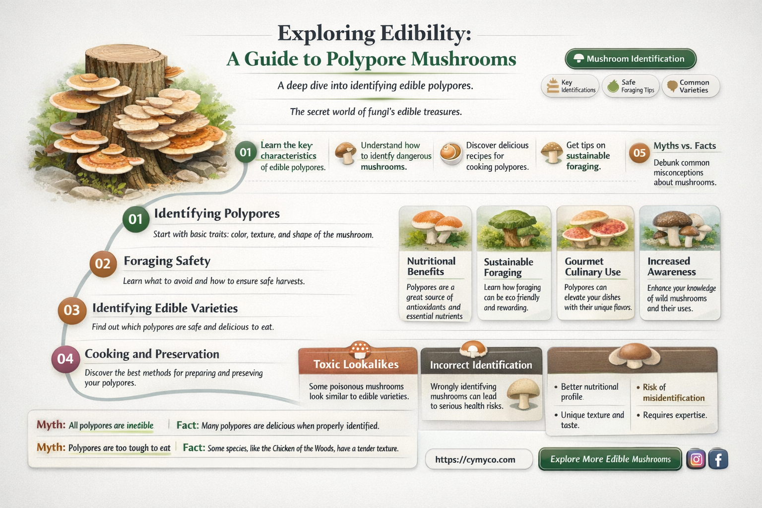 are all polypore mushrooms edible