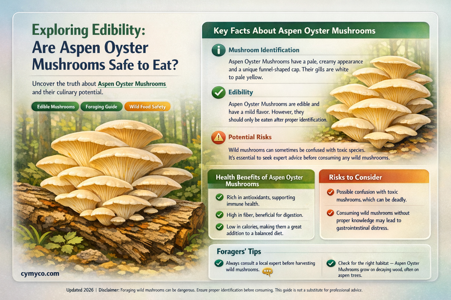 are aspen oyster mushrooms edible