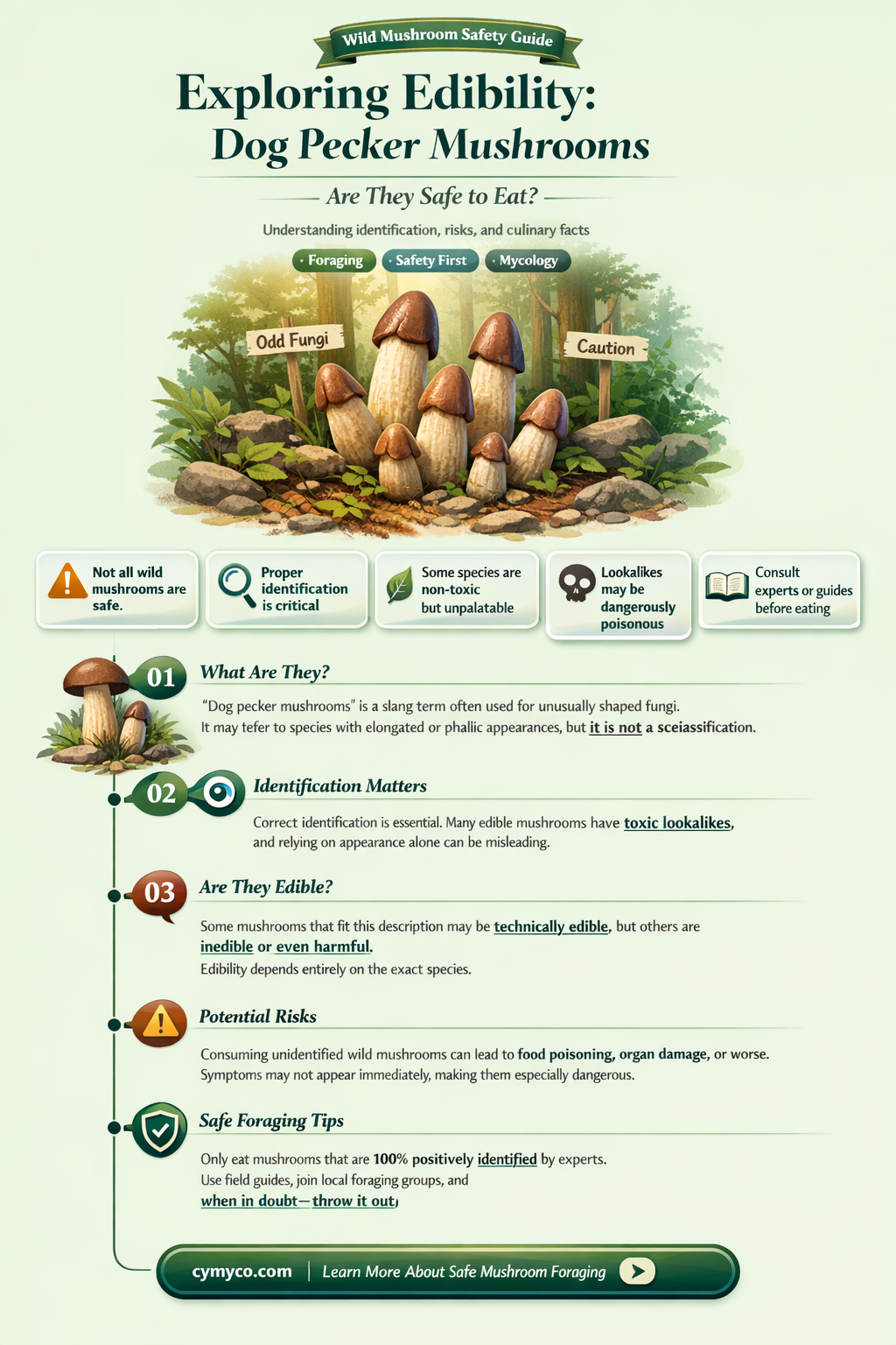are dog pecker mushrooms edible