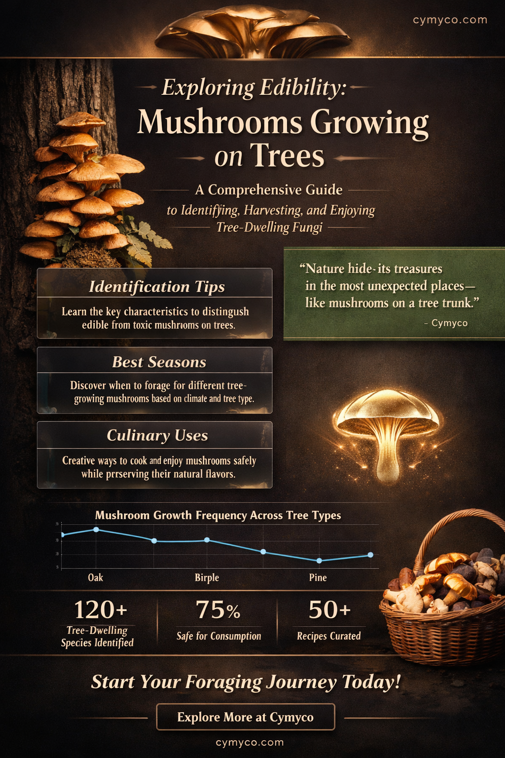 are mushrooms growing on trees edible