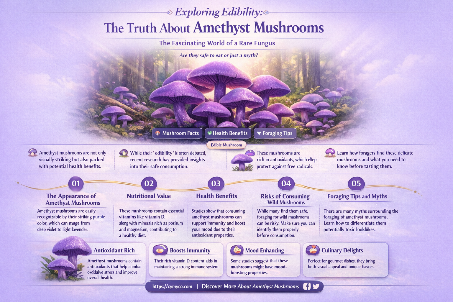 are amethyst mushrooms edible