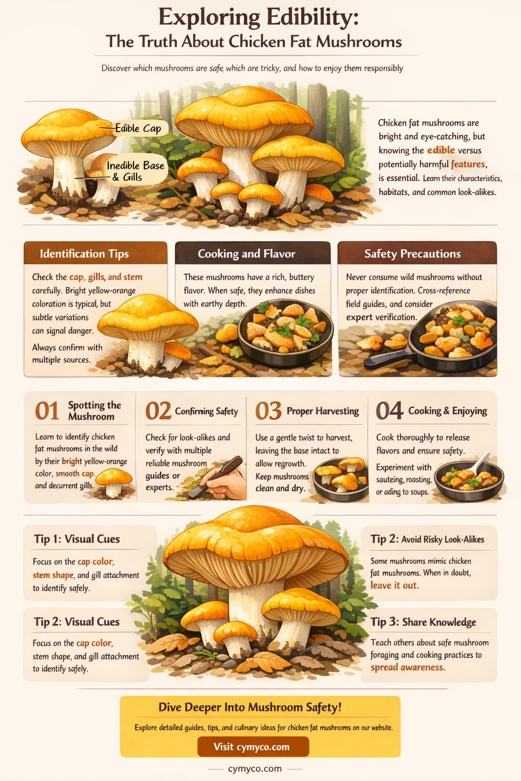 are chicken fat mushroom edible