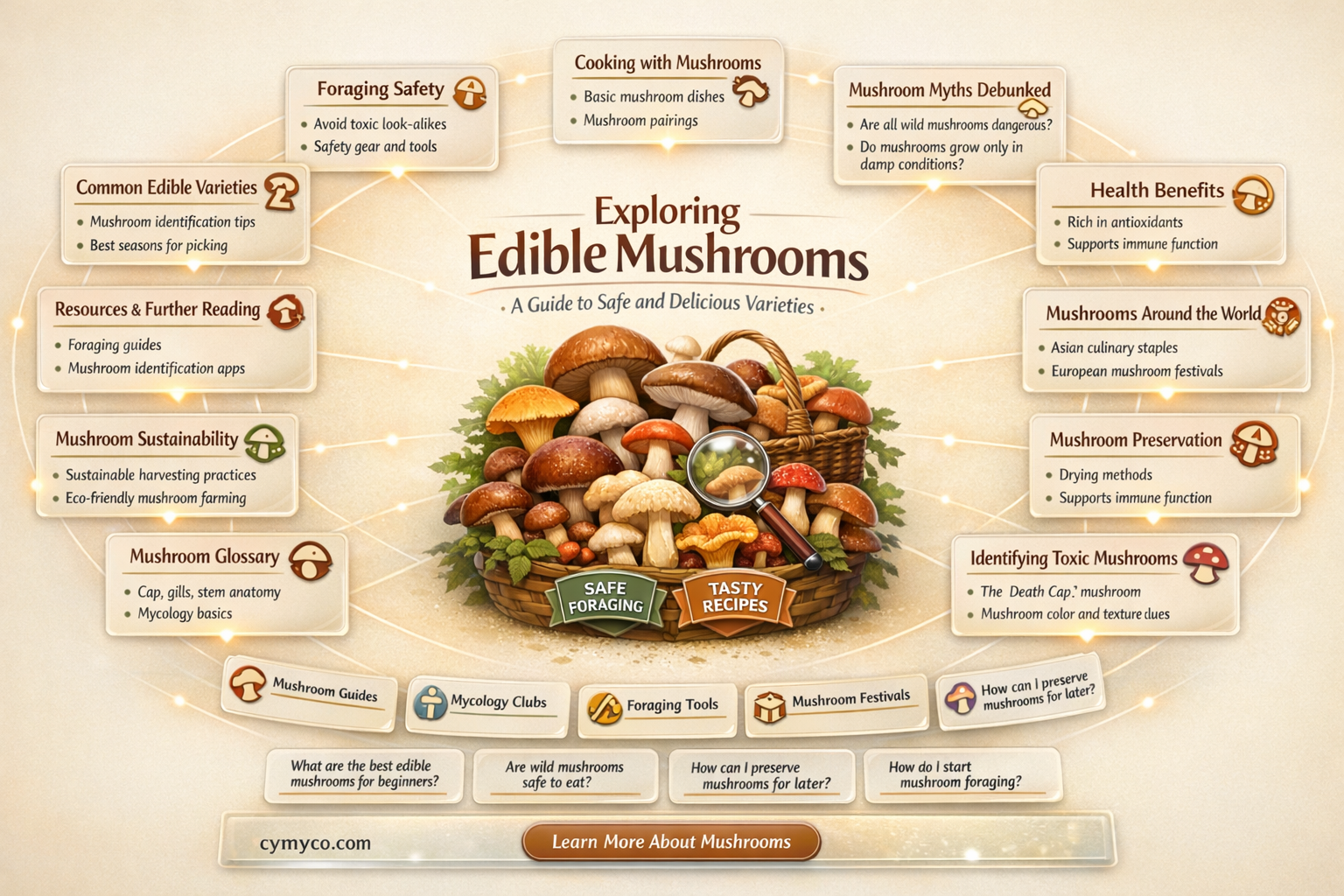 what mushrooms are good to eat