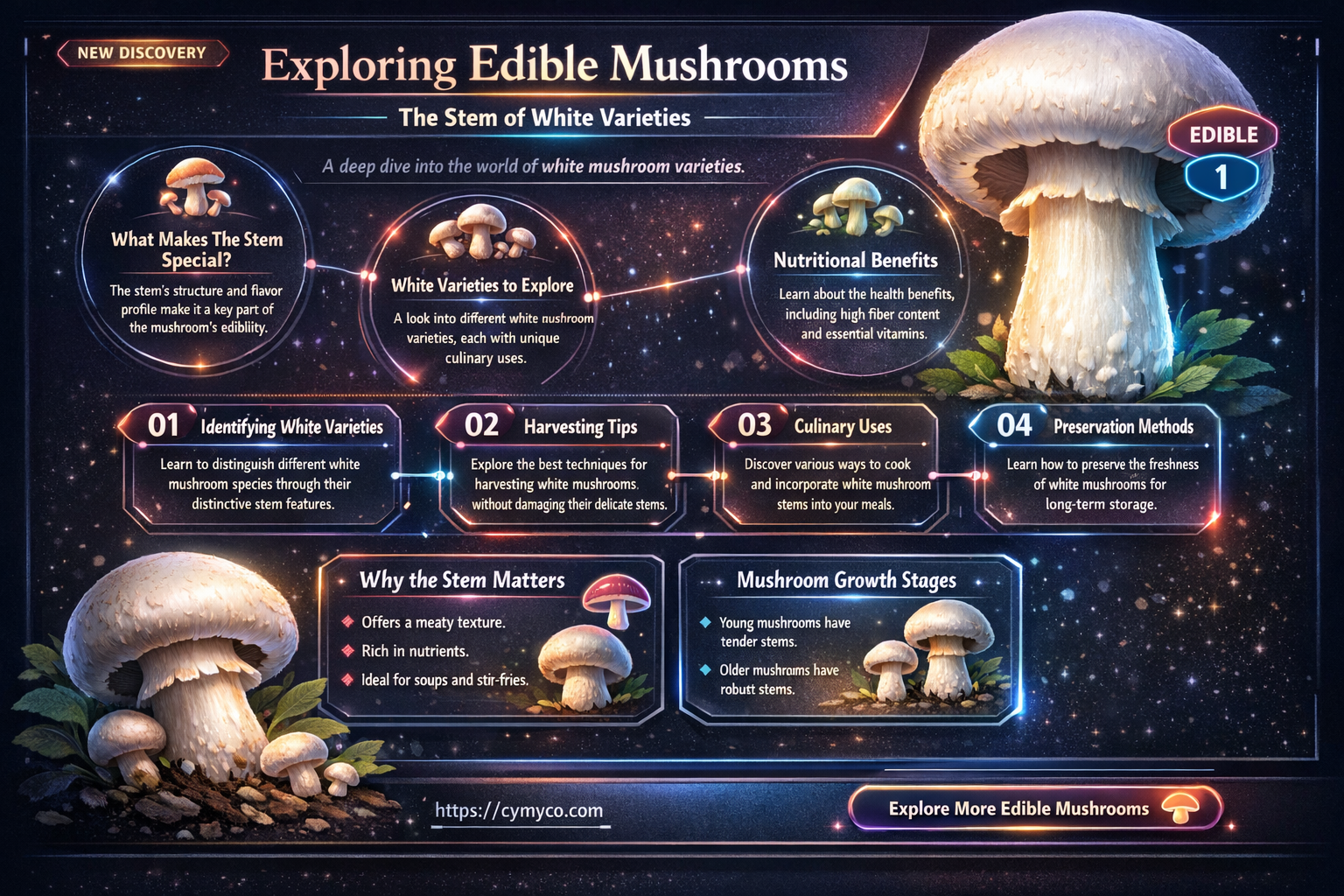 do you use the stem of white mushrooms