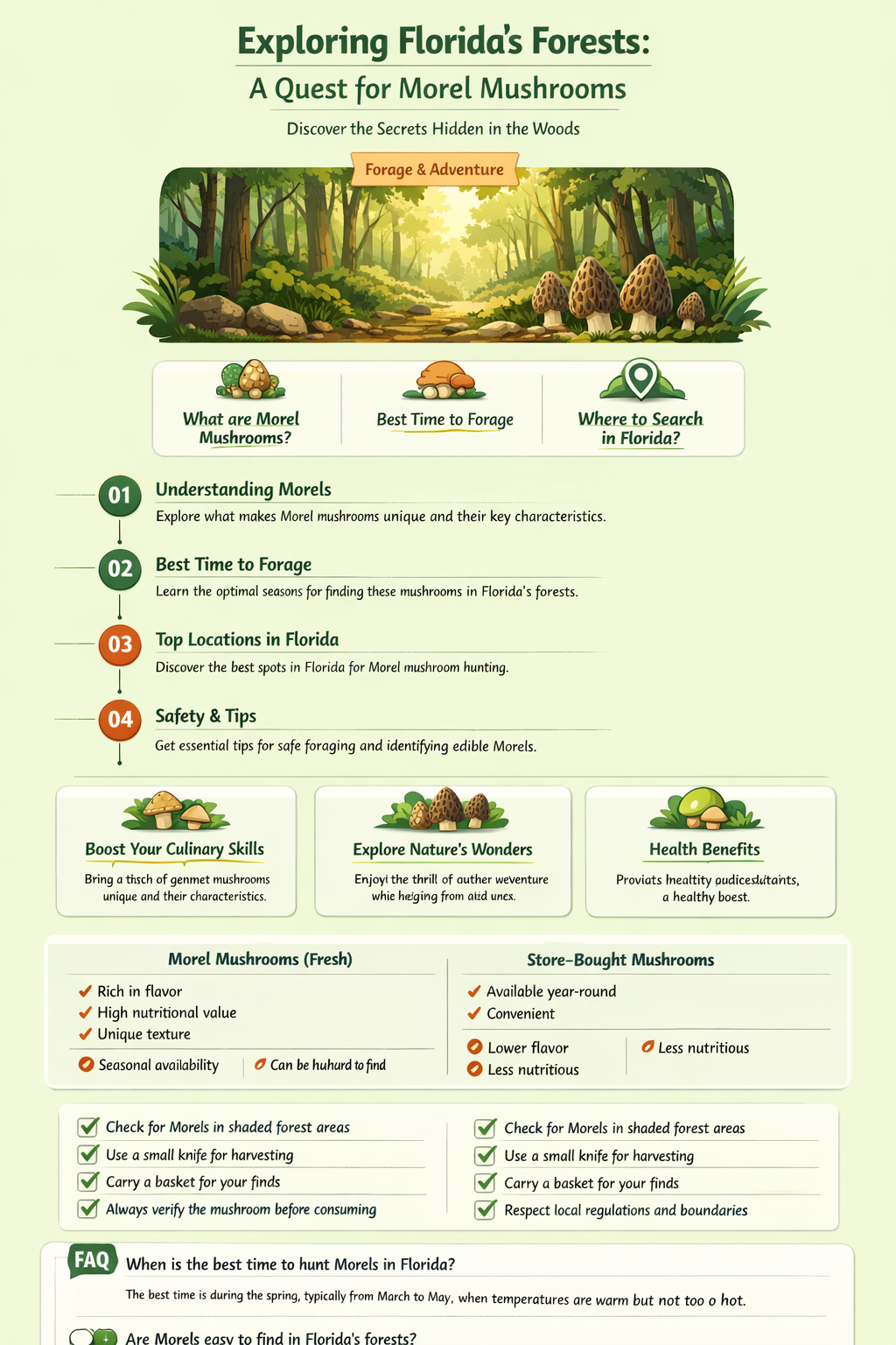 are there morel mushrooms in florida