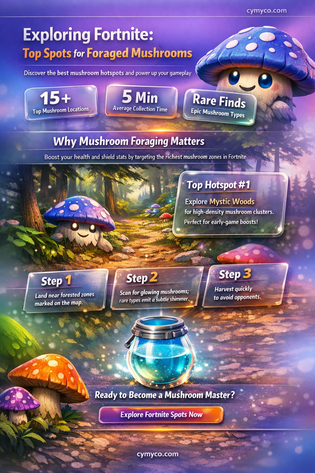 where to find foraged mushrooms fortnite