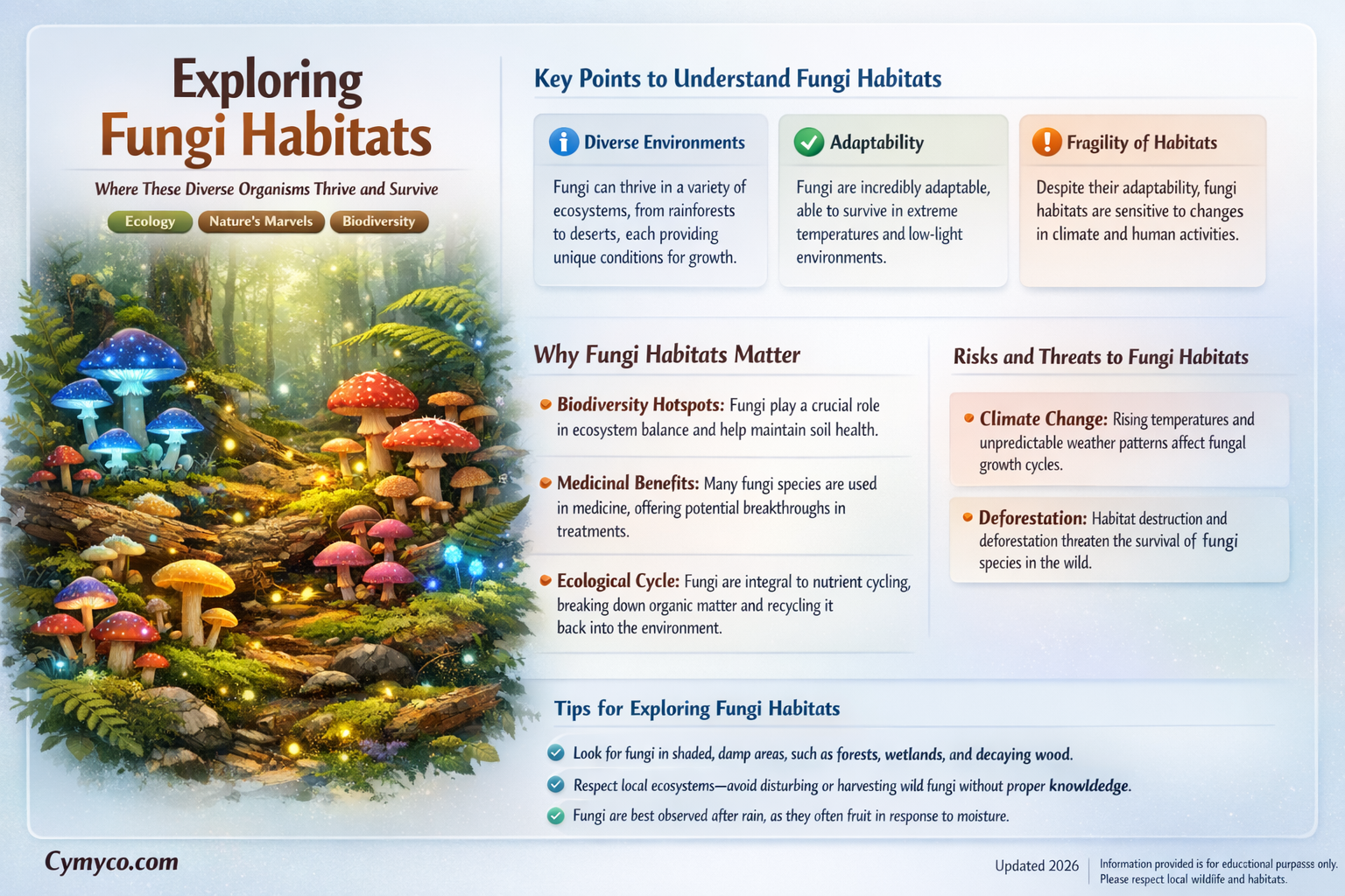 where can fungi live