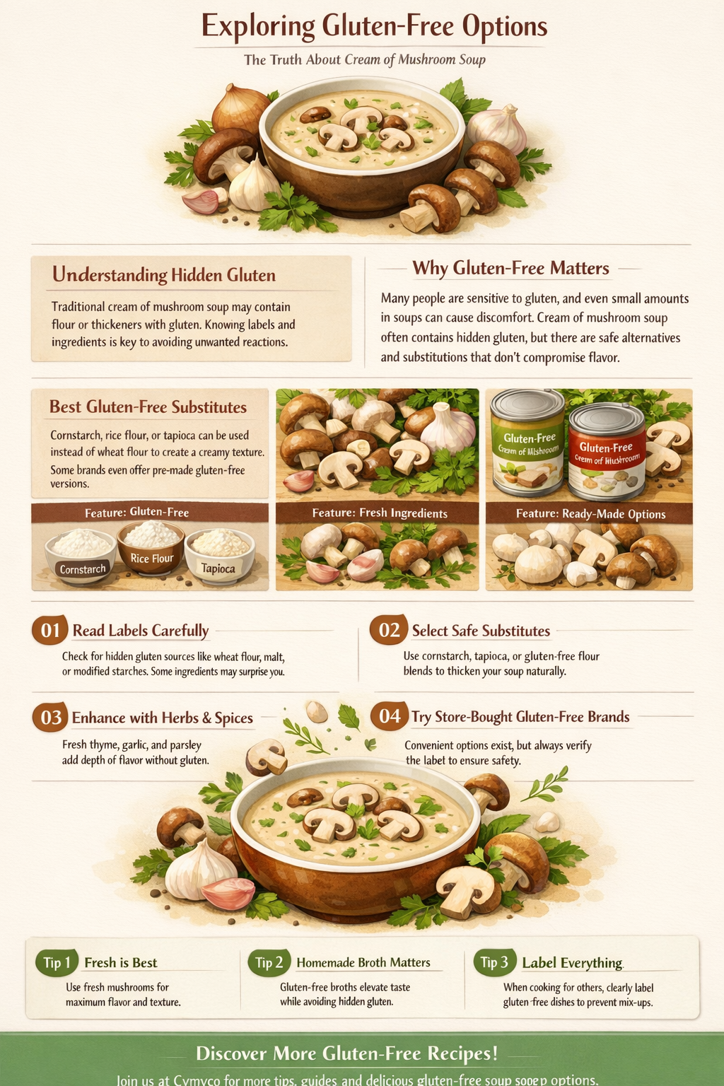 is cream of mushroom soup gluten free