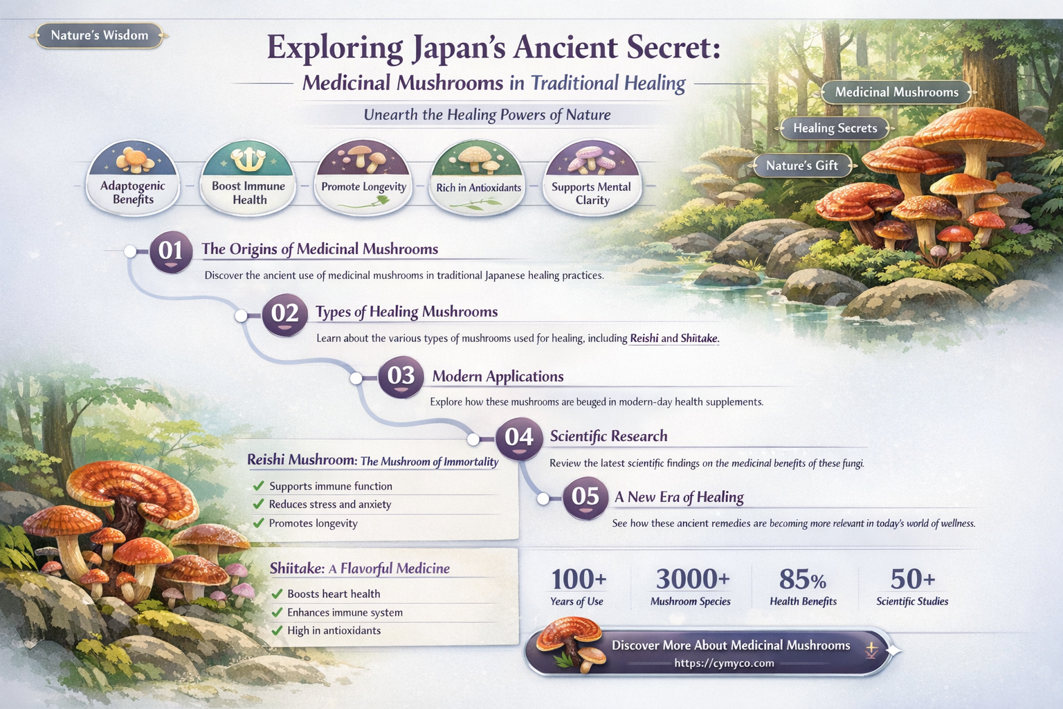 do the japanese use medicinal mushrooms