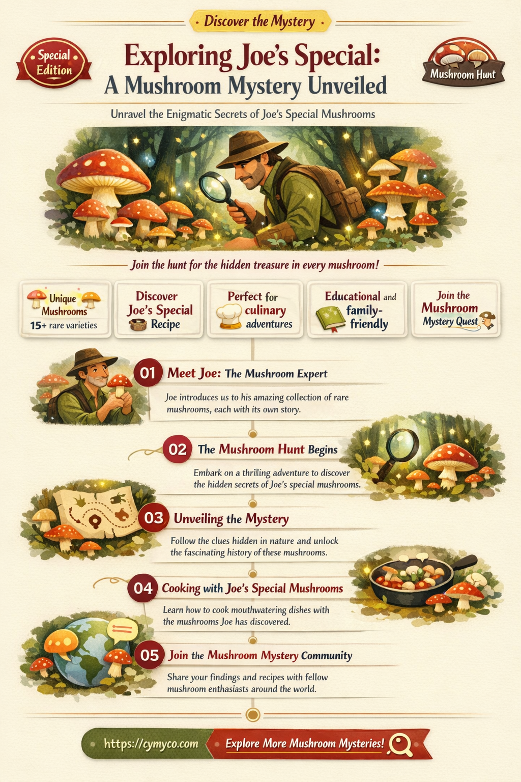 does joes special have mushrooms