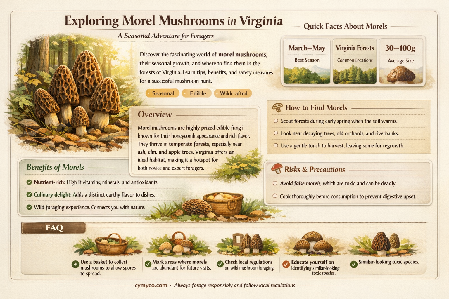 do morel mushrooms grow in virginia