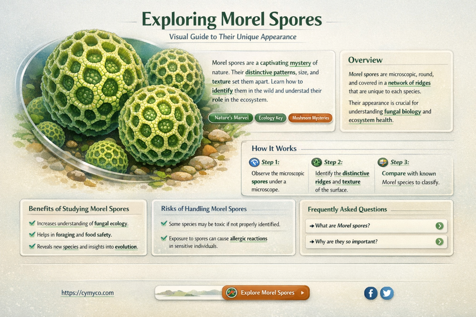what do morel spores look like