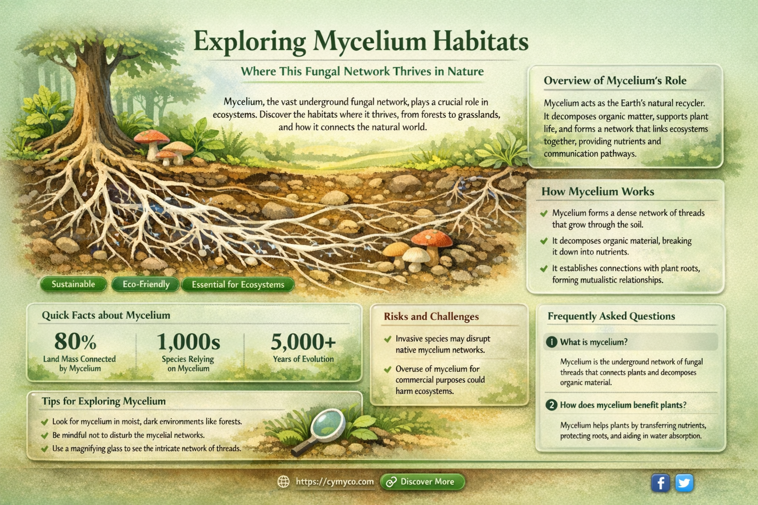 where is the mycelium found