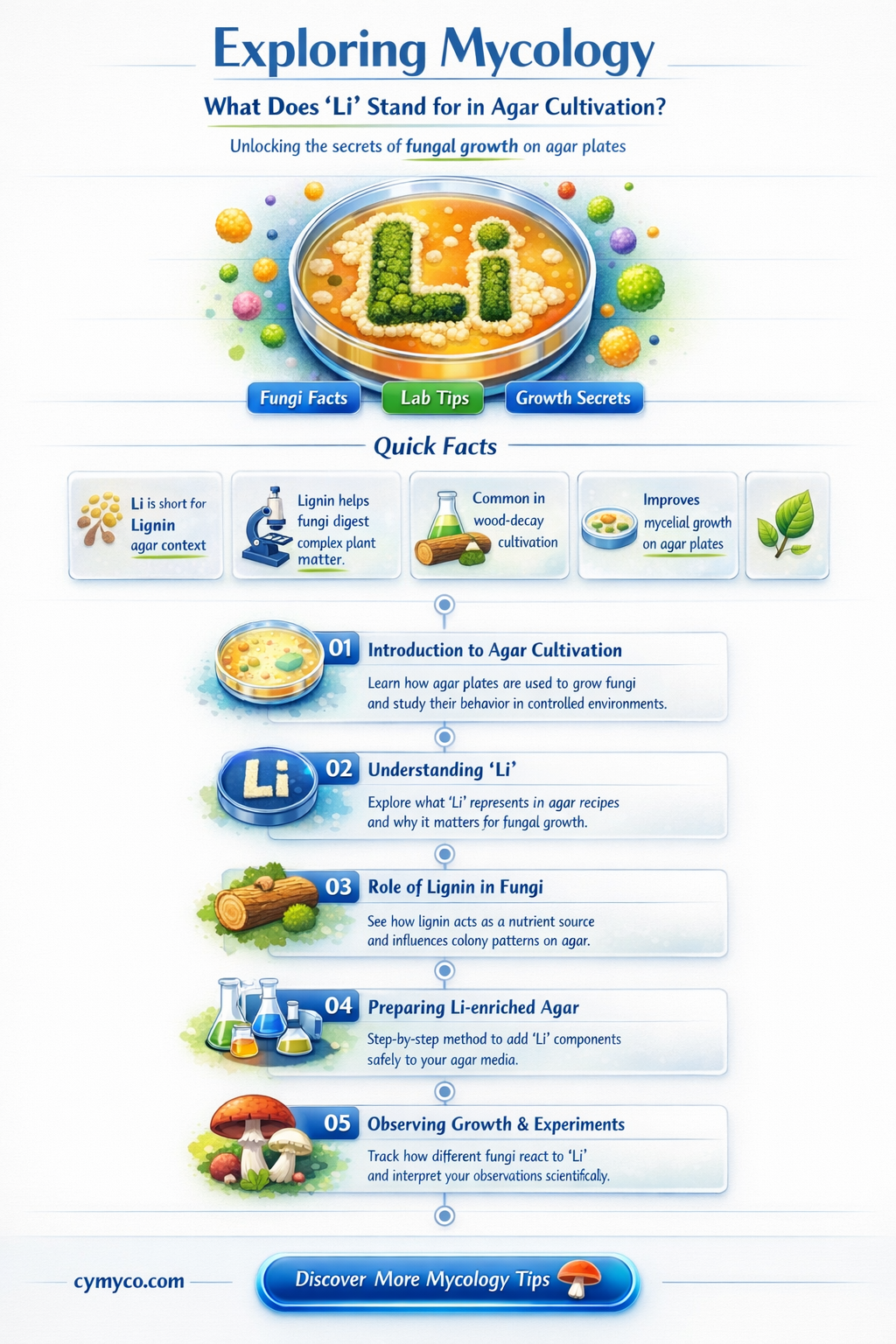 what does li stand for mycology from agar