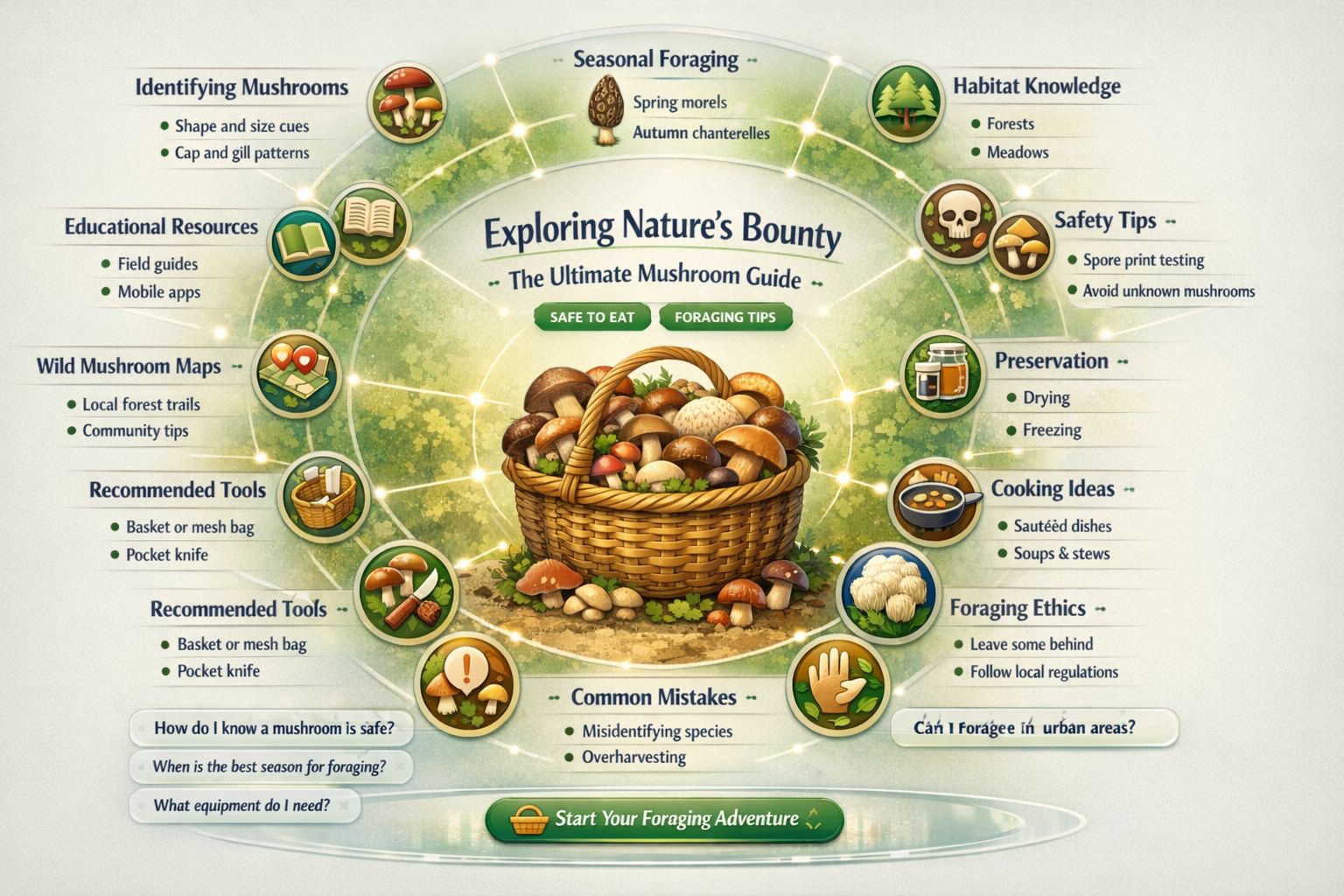 where to find edible mushrooms