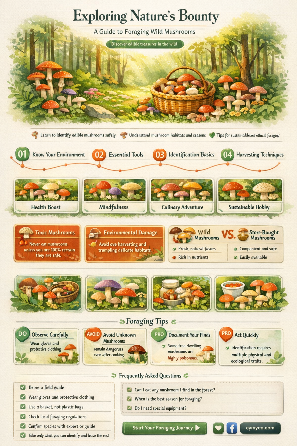 where to find foraged mushrooms