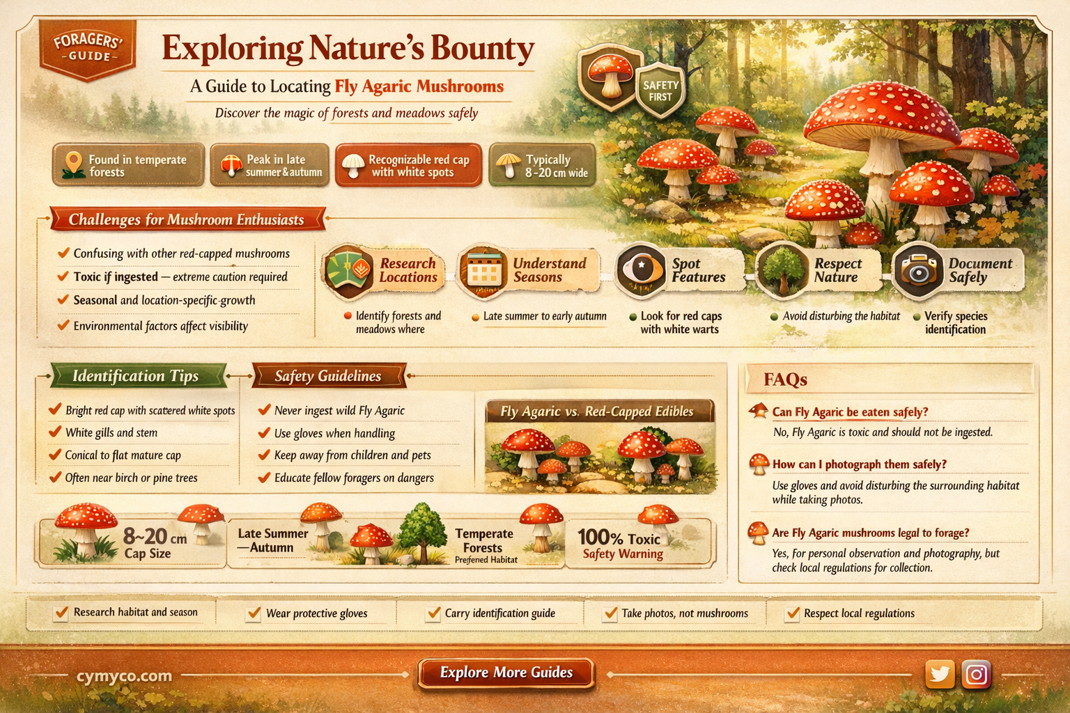 where to find fly agaric mushrooms