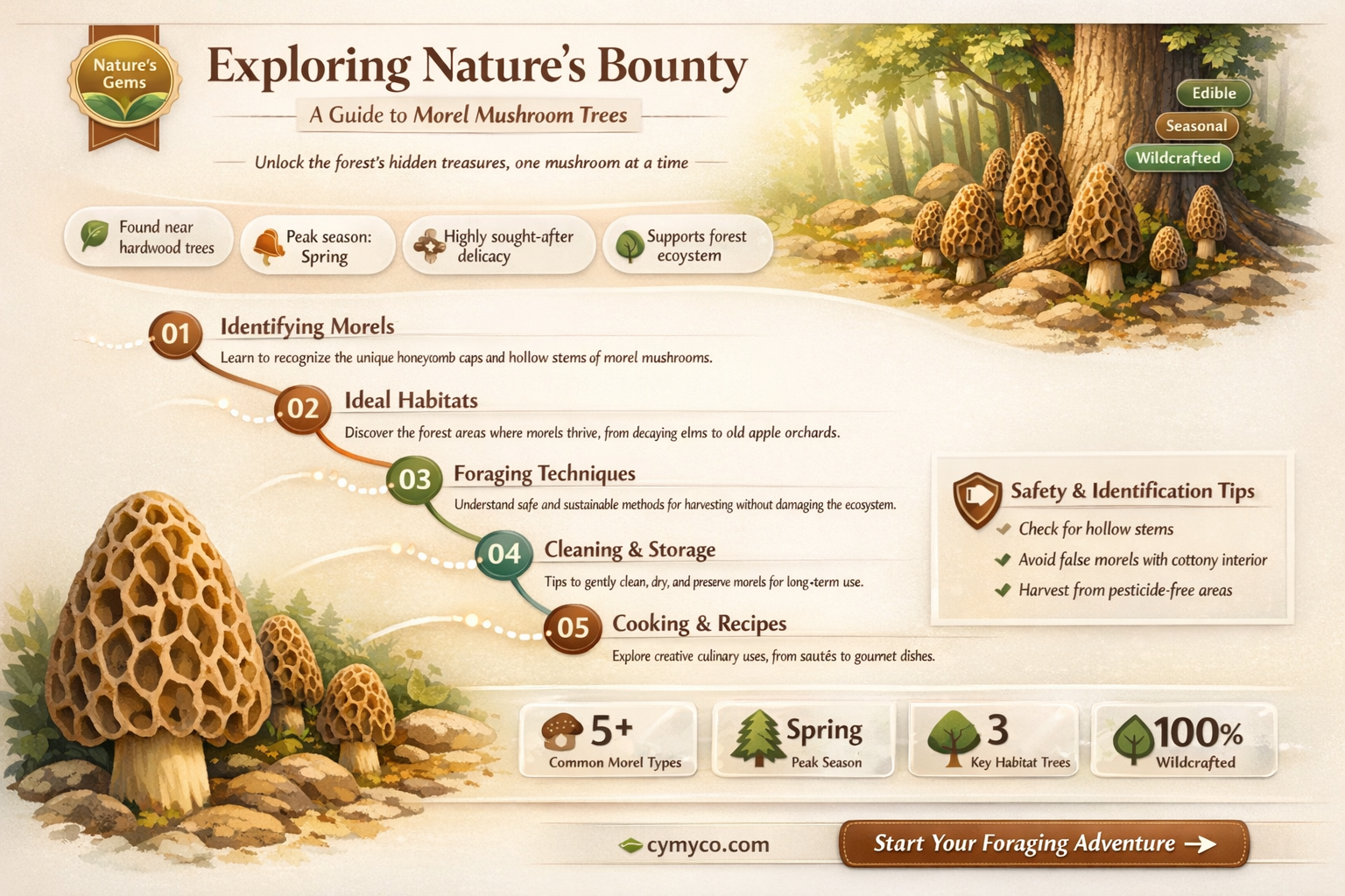 what trees to look for morels