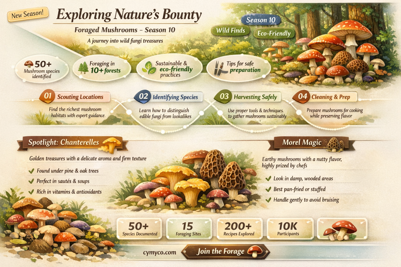 where to find foraged mushrooms forntie season 10