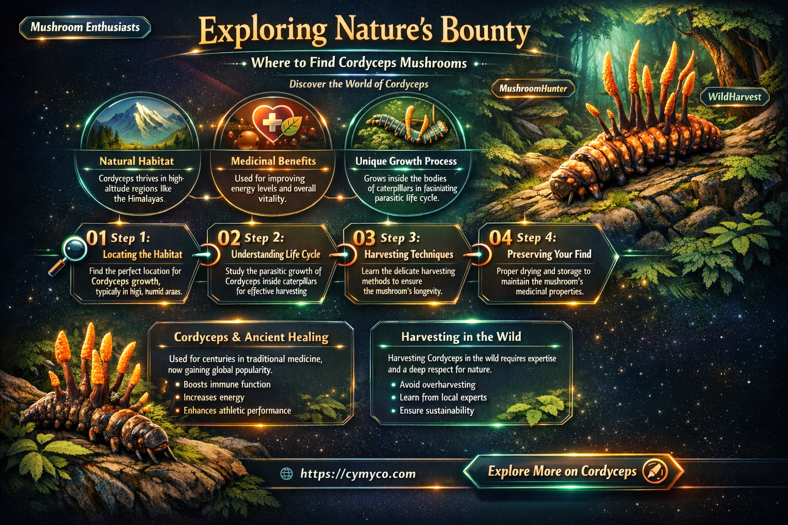 where to find cordyceps mushrooms