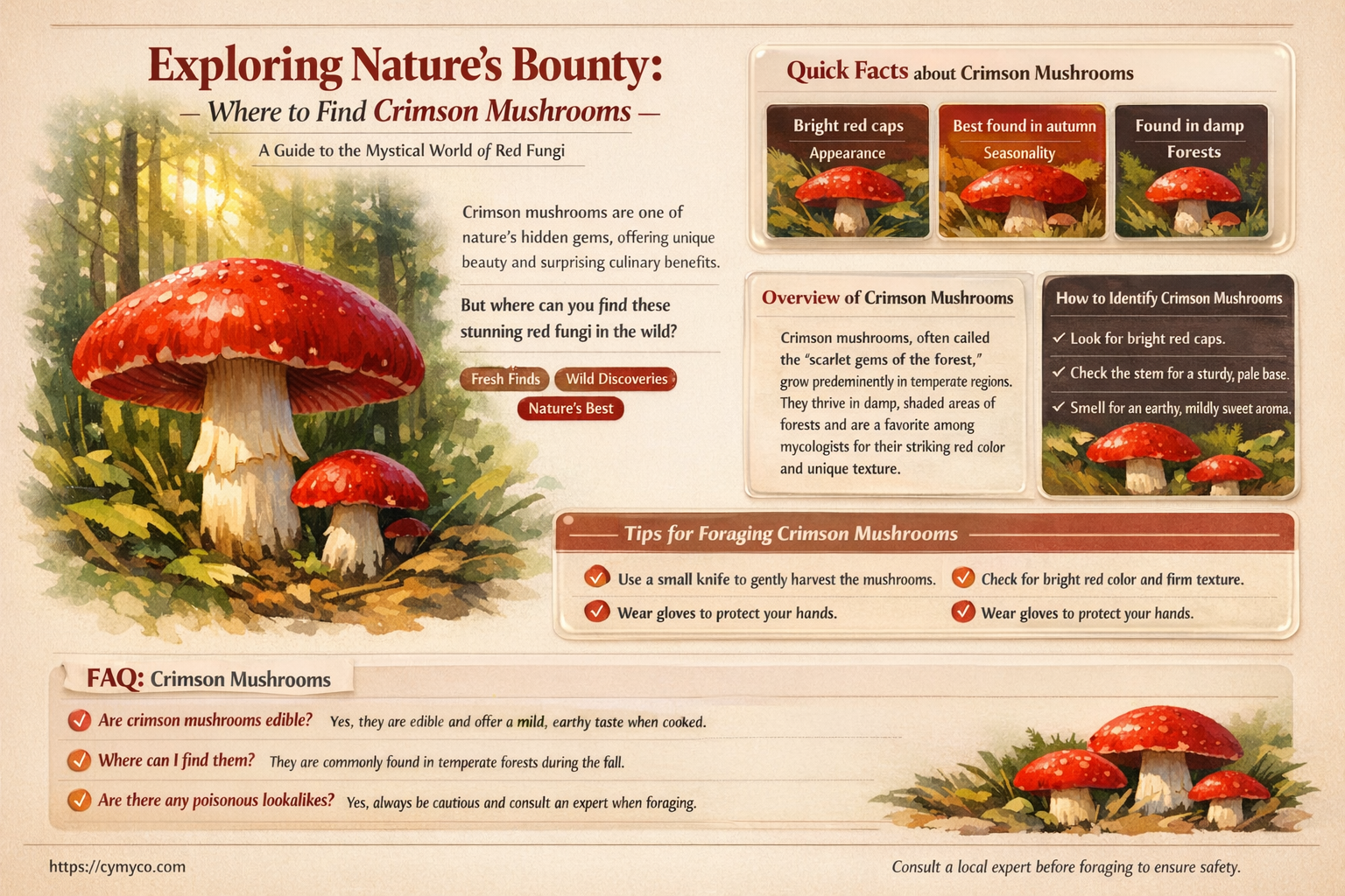 where to find crimson mushroom