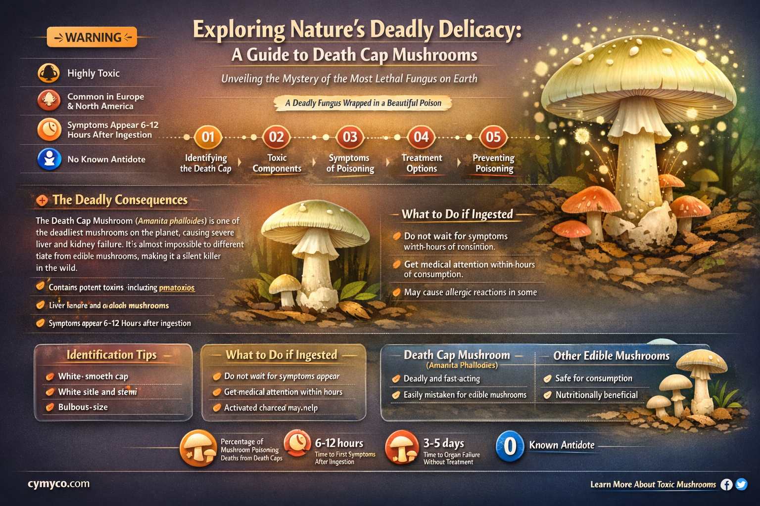 where to find death cap mushroom