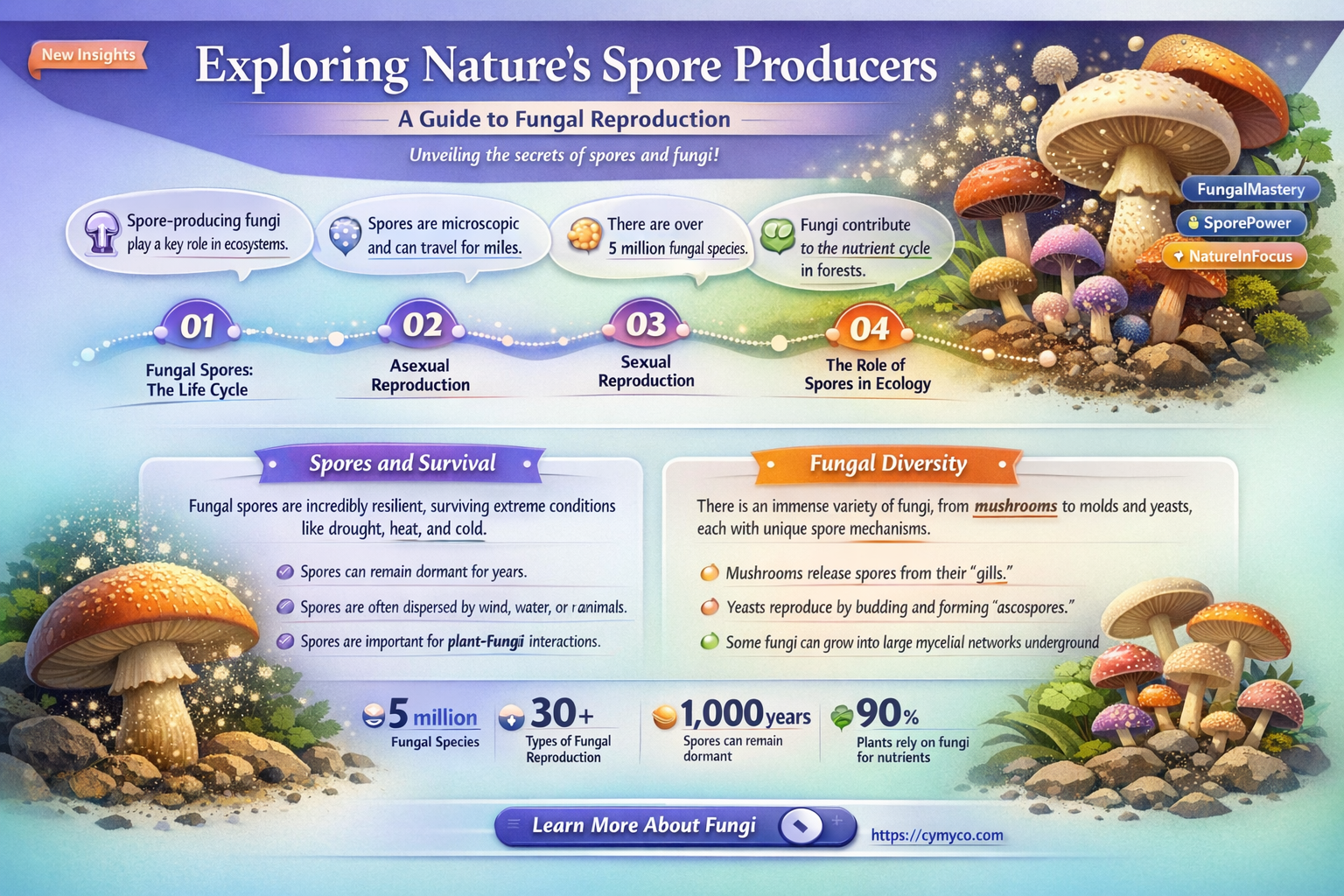 which of these structures produce spores