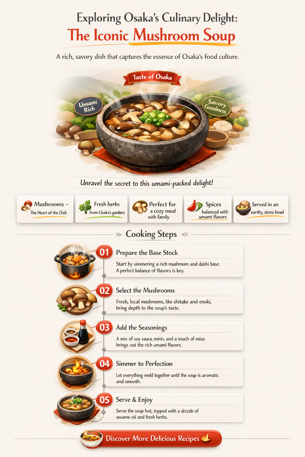 what is the mushroom soup at osaka