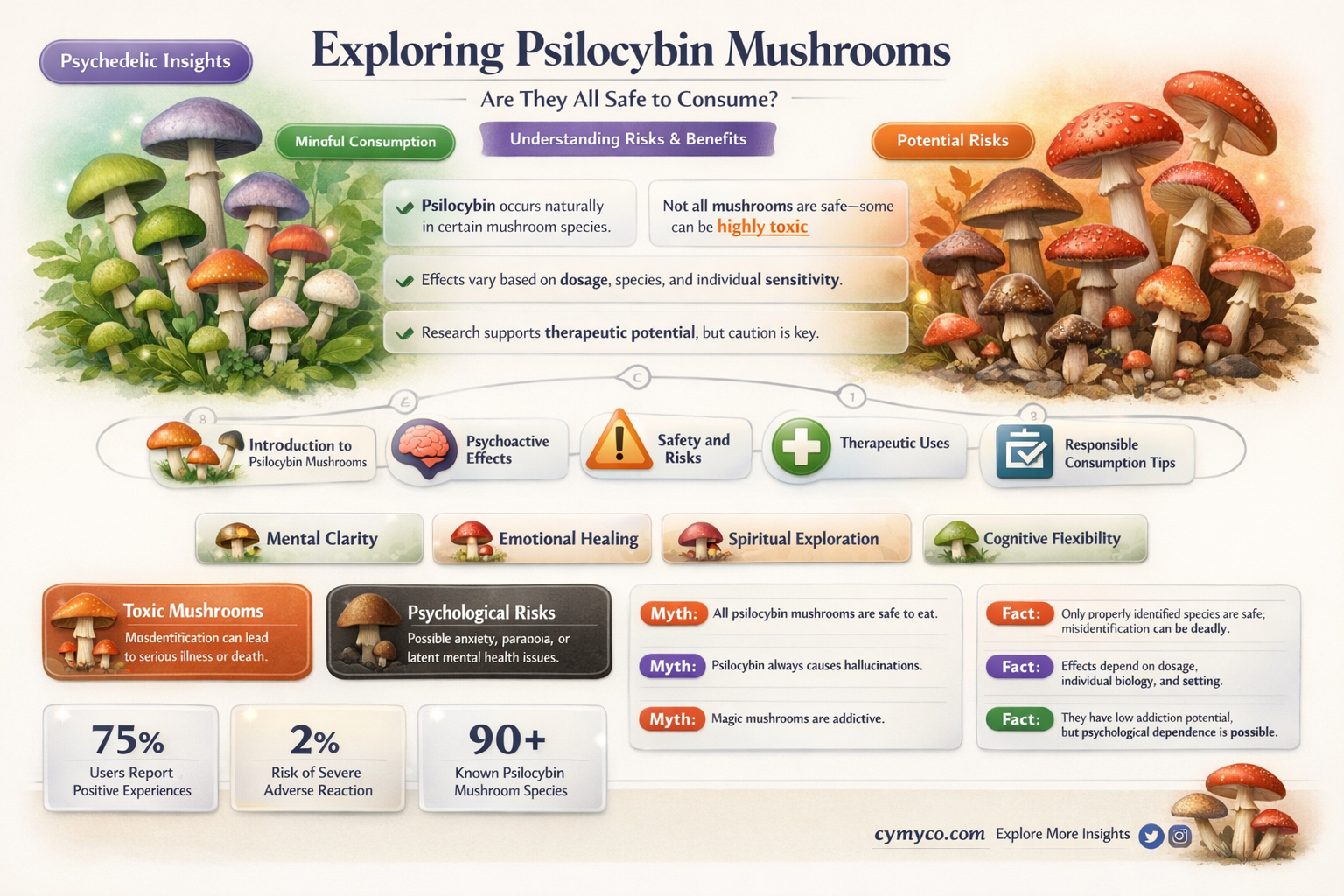 are all psilocybin mushrooms safe to eat