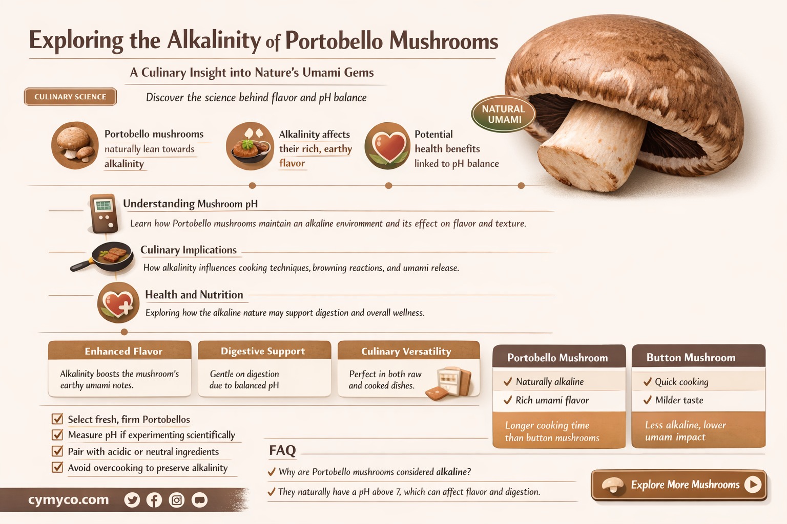are portobello mushrooms alkaline