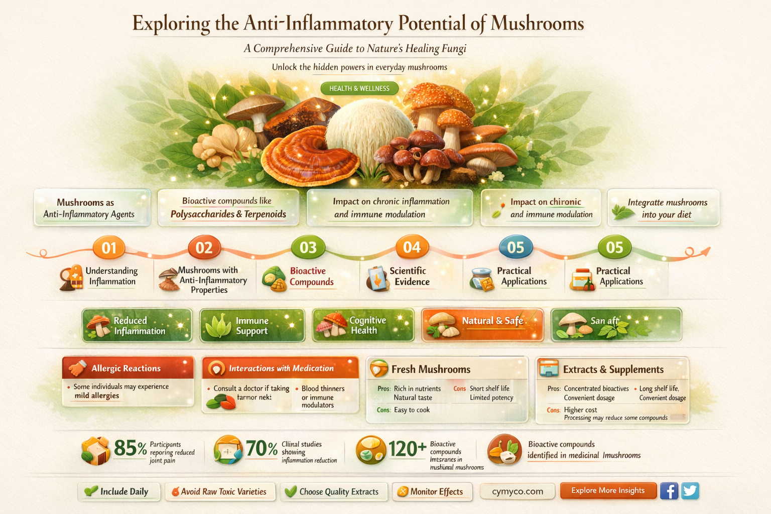 are mushrooms bad for inflammation