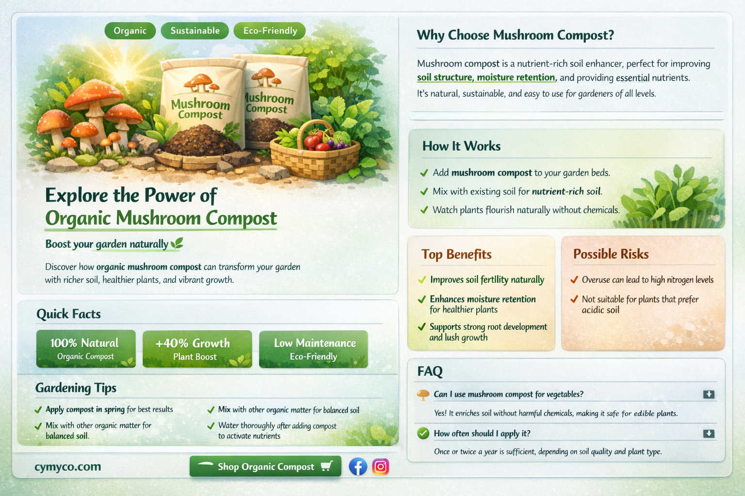 is it possible to buy organic mushroom compost