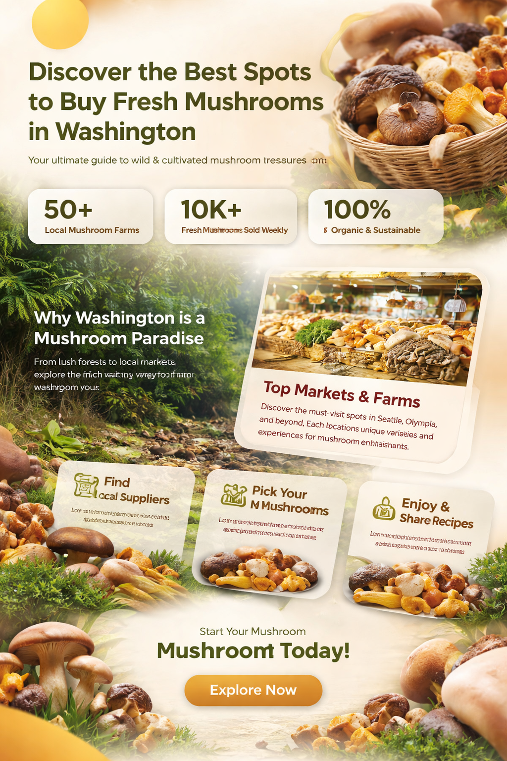 where buy mushrooms washington