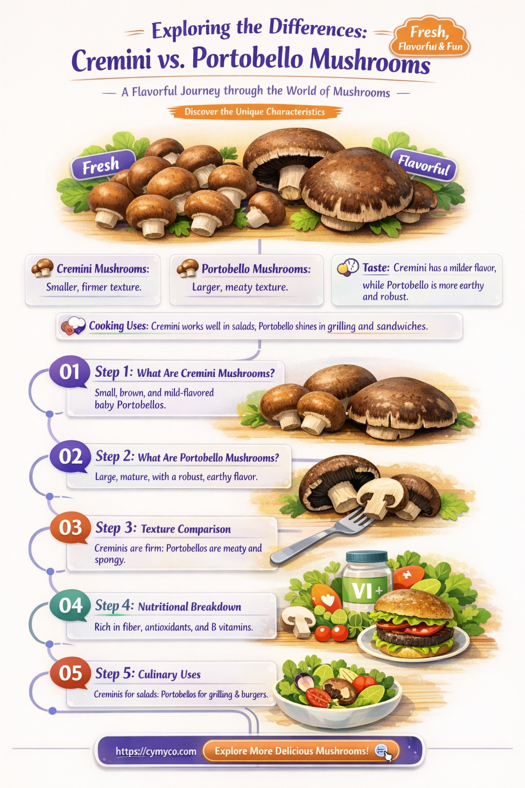 are cremini mushrooms the same as portobello