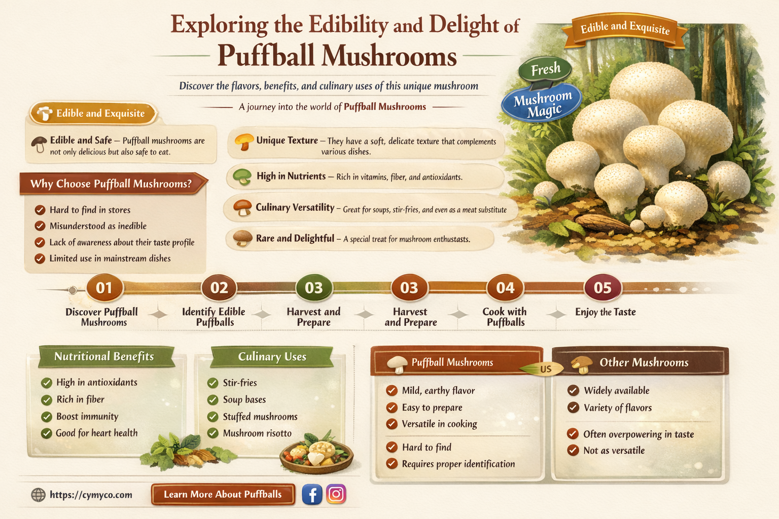 are puffball mushrooms good to eat