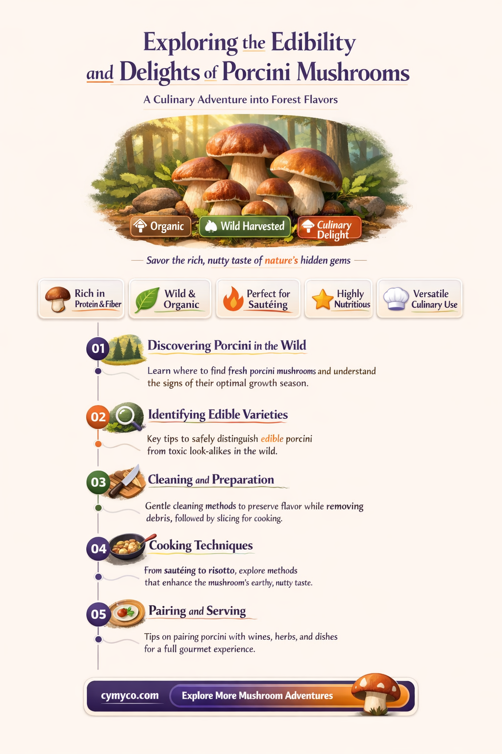 is porcini mushroom edible