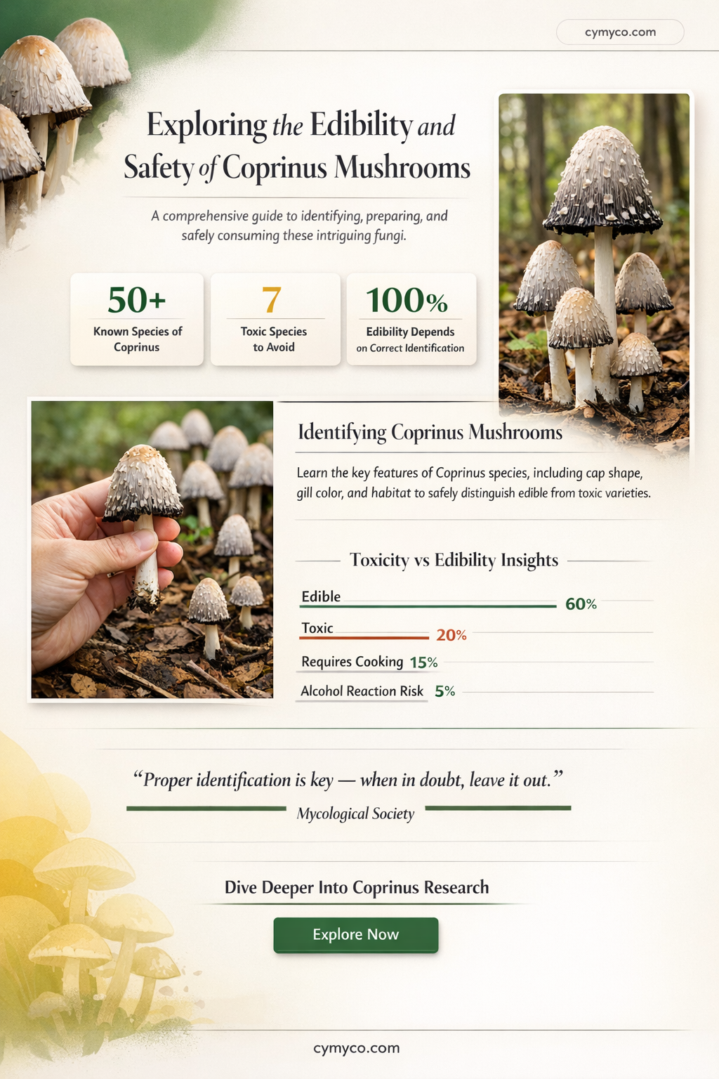 are coprinus mushrooms poisonous