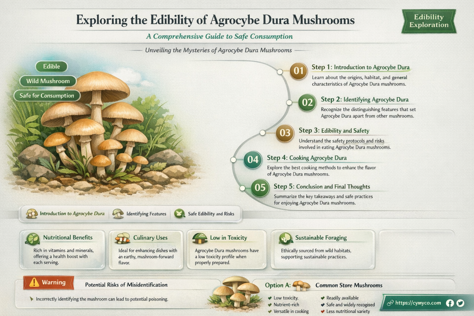 are agrocybe dura mushrooms edible